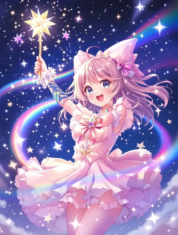 魔幻题材魔法少女漫画宣传图